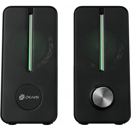 Колонки Оклик OK-120U 2.0 черный 6Вт