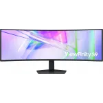 Монитор Samsung 49" ViewFinity S9 S49C950UAIXCI черный VA LED 32:9 HDMI M/M матовая HAS Piv 350cd 178гр/178гр 5120x1440 120Hz DP DQ USB 15.6кг