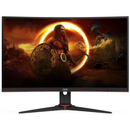 Монитор AOC 27" Gaming CQ27G2SE/BK черный/красный VA LED 16:9 HDMI матовая HAS Piv 250cd 2560x1440 165Hz FreeSync Premium Pro DP Quad 2K (1440p) 5.4кг