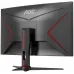 Монитор AOC 27" Gaming CQ27G2SE/BK черный/красный VA LED 16:9 HDMI матовая HAS Piv 250cd 2560x1440 165Hz FreeSync Premium Pro DP Quad 2K (1440p) 5.4кг