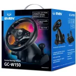 Руль Sven GC-W150 16кноп. (с педалями) черный