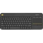 Клавиатура Logitech K400 Plus черный USB беспроводная Multimedia (920-007173)