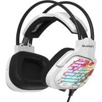 Наушники с микрофоном A4Tech Bloody G565 белый/рисунок 0.2м мониторные оголовье (G565 ENERGY WHITE)