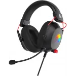 Наушники с микрофоном Оклик HS-L305G черный/красный 2м мониторные оголовье (2060511)