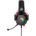 Наушники с микрофоном Оклик HS-L305G черный/красный 2м мониторные оголовье (2060511)