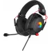 Наушники с микрофоном Оклик HS-L305G черный/красный 2м мониторные оголовье (2060511)