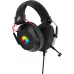 Наушники с микрофоном Оклик HS-L305G черный/красный 2м мониторные оголовье (2060511)