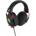 Наушники с микрофоном Оклик HS-L305G черный/красный 2м мониторные оголовье (2060511)