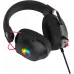Наушники с микрофоном Оклик HS-L305G черный/красный 2м мониторные оголовье (2060511)