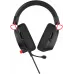 Наушники с микрофоном Оклик HS-L305G черный/красный 2м мониторные оголовье (2060511)