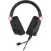Наушники с микрофоном Оклик HS-L305G черный/красный 2м мониторные оголовье (2060511)