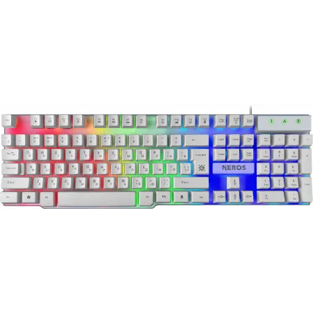 Клавиатура Defender Neros GK-147 белый USB Multimedia for gamer для ноутбука LED (45147)