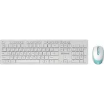 Клавиатура + мышь Defender Auckland C-987 клав:белый мышь:белый USB беспроводная Multimedia (45987)