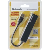 Разветвитель USB 3.0 Defender Quadro Express 4порт. (83204)