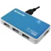 Разветвитель USB 2.0 Defender Quadro Power 4порт. голубой (83503)