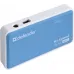 Разветвитель USB 2.0 Defender Quadro Power 4порт. голубой (83503)