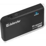 Разветвитель USB 2.0 Defender Quadro Infix 4порт. черный (83504)