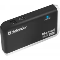 Разветвитель USB 2.0 Defender Quadro Infix 4порт. черный (83504)