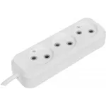 Сетевой удлинитель Defender B230 2м (3 розетки) белый (пакет ПЭ)