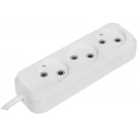 Сетевой удлинитель Defender B230 2м (3 розетки) белый (пакет ПЭ)
