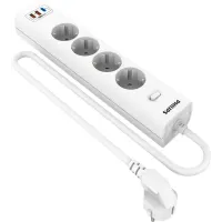 Сетевой фильтр Philips CHP8246WB/51 3м (4 розетки) белый (коробка)