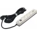 Сетевой фильтр Powercom SP-01 USB2A1CW 3,0М 3.0м (4 розетки) белый/серый (коробка)