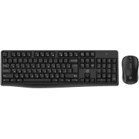 Клавиатура + мышь Оклик S260W клав:черный мышь:черный USB беспроводная Multimedia (2066170)