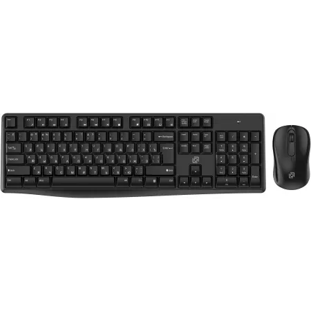 Клавиатура + мышь Оклик S260W клав:черный мышь:черный USB беспроводная Multimedia (2066170)