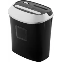 Шредер Buro Office BU-S1201 черный/серебристый с автоподачей (секр.P-4) фрагменты 12лист. 25лтр. скрепки скобы пл.карты CD