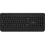 Клавиатура Оклик K257W черный USB беспроводная Multimedia (подставка для запястий) (2070286)