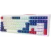 Клавиатура Оклик 725G белый/красный USB Multimedia for gamer LED (2070294)