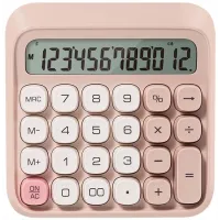 Калькулятор настольный Deli EM36 PINK розовый 12-разр.