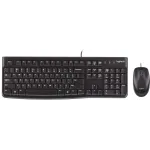 Клавиатура + мышь Logitech MK120 клав:черный мышь:черный/серый USB (920-002589)