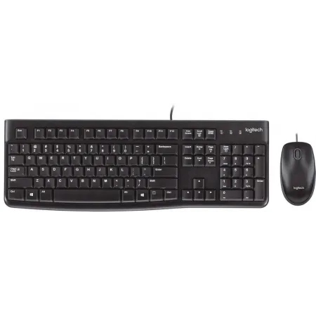 Клавиатура + мышь Logitech MK120 клав:черный мышь:черный/серый USB (920-002589)