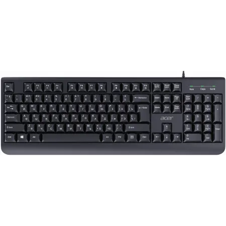 Клавиатура Acer OKW400 черный USB Multimedia (ZL.KBDEE.01C) кабель 1.8м