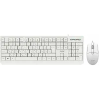 Клавиатура + мышь Acer OCC400 клав:белый мышь:белый USB (ZL.ACCCC.014)
