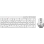 Клавиатура + мышь A4Tech Fstyler FB2800C Air2 White клав:белый/серый мышь:белый/серый USB беспроводная Bluetooth/Радио slim