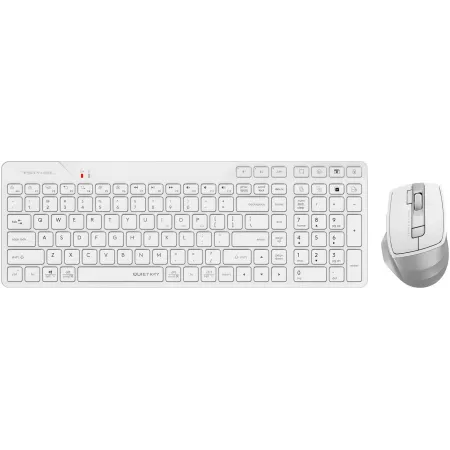 Клавиатура + мышь A4Tech Fstyler FB2800C Air2 White клав:белый/серый мышь:белый/серый USB беспроводная Bluetooth/Радио slim