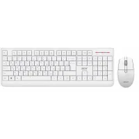 Клавиатура + мышь Acer OCC401 клав:белый мышь:белый USB беспроводная (ZL.ACCCC.017)