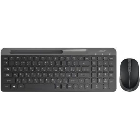 Клавиатура + мышь Acer OCC402 клав:черный мышь:черный USB беспроводная slim (ZL.ACCCC.018)