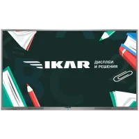 Панель Ikar 75" ИП 75-213-410 черный IPS LED 8ms 16:9 DVI HDMI M/M матовая 1200:1 400cd 178гр/178гр 3840x2160 VGA DP SPDIF UHD USB 70кг (RUS)