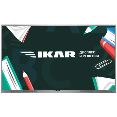 Панель Ikar 75" ИП 75-213-410 черный IPS LED 8ms 16:9 DVI HDMI M/M матовая 1200:1 400cd 178гр/178гр 3840x2160 VGA DP SPDIF UHD USB 70кг (RUS)