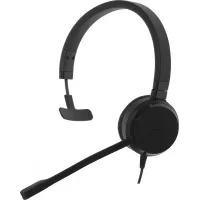 Наушники с микрофоном Jabra Evolve 30 II HS черный/красный 1м накладные оголовье (14401-20)