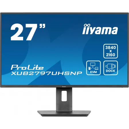 Монитор Iiyama 27" ProLite XUB2797UHSNP-B1 черный IPS LED 16:9 HDMI M/M матовая HAS Piv 1300:1 350cd 178гр/178гр 3840x2160 60Hz DP 4K USB 6.1кг