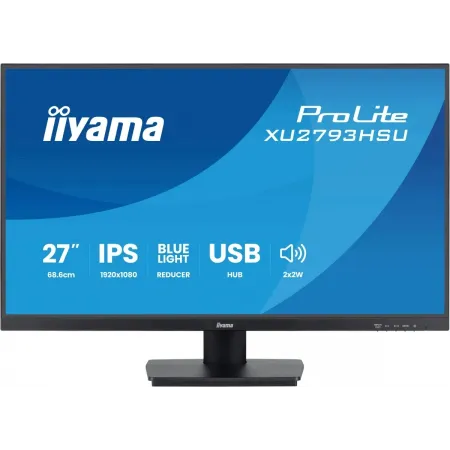 Монитор Iiyama 27" ProLite XU2793HSU-B7 черный IPS LED 16:9 HDMI M/M матовая 300cd 178гр/178гр 1920x1080 100Hz DP FHD USB 3.8кг