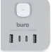 Сетевой удлинитель Buro BU-PC3.1UС-W 1.5м (3 розетки) белый (пакет ПЭ)