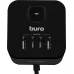 Сетевой удлинитель Buro BU-PC3.1UС-Plus-B 1.5м (3 розетки) черный (пакет ПЭ)