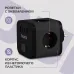 Сетевой разветвитель Buro BU-PW3UC-Plus-B (3 розетки) черный (пакет ПЭ)