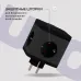 Сетевой разветвитель Buro BU-PW3UC-Plus-B (3 розетки) черный (пакет ПЭ)