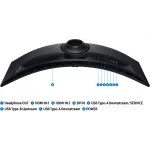 Монитор Samsung 49" Odyssey G9 S49FG916EIXCI черный VA LED 32:9 HDMI матовая HAS Piv 350cd 178гр/178гр 5120x1440 144Hz FreeSync Premium Pro DP USB 15.6кг